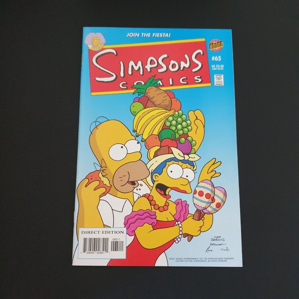 Bongo Comics Group Simpsons 65 2001 Book Collector Sandoval Dixon Bagged Boarded